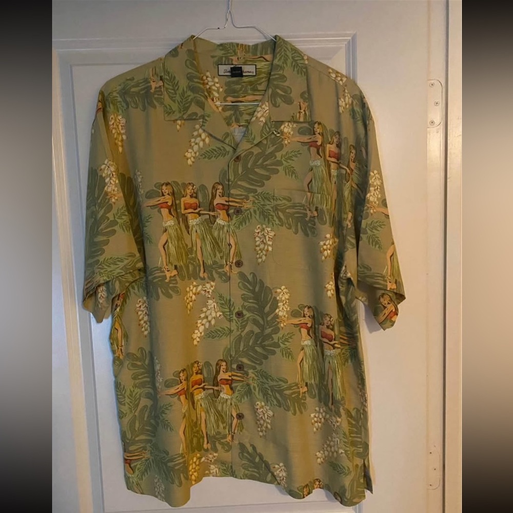 Men's Green Hawaiian Shirt